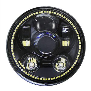 도트 전자 마크 승인 5.75 인치 LED 헤드 라이트 프로젝터 투명 렌즈 칩 슈퍼 밝은 방수 할리 오토바이