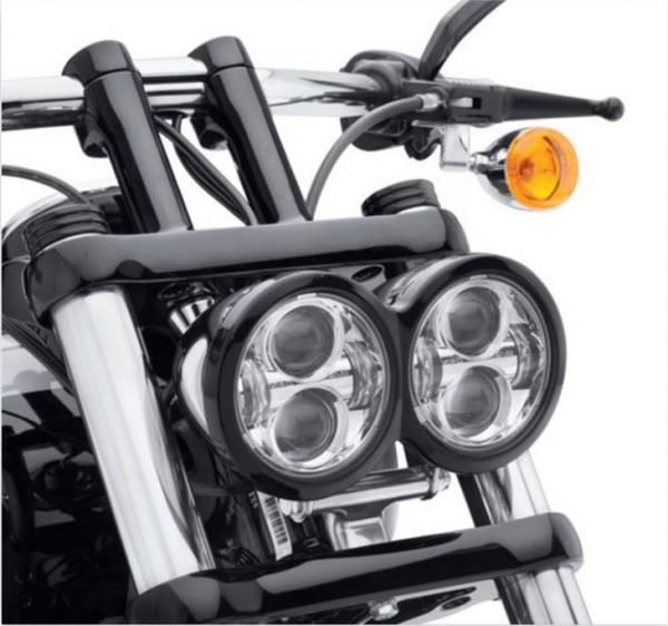 오토바이 하이 로우 빔 라운드 LED 헤드 램프 프로젝터를위한 모순 5인치 더블 헤드 라이트